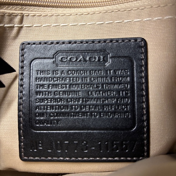 Coach Madeline Handbag Black and Gold - Picture 8 of 8